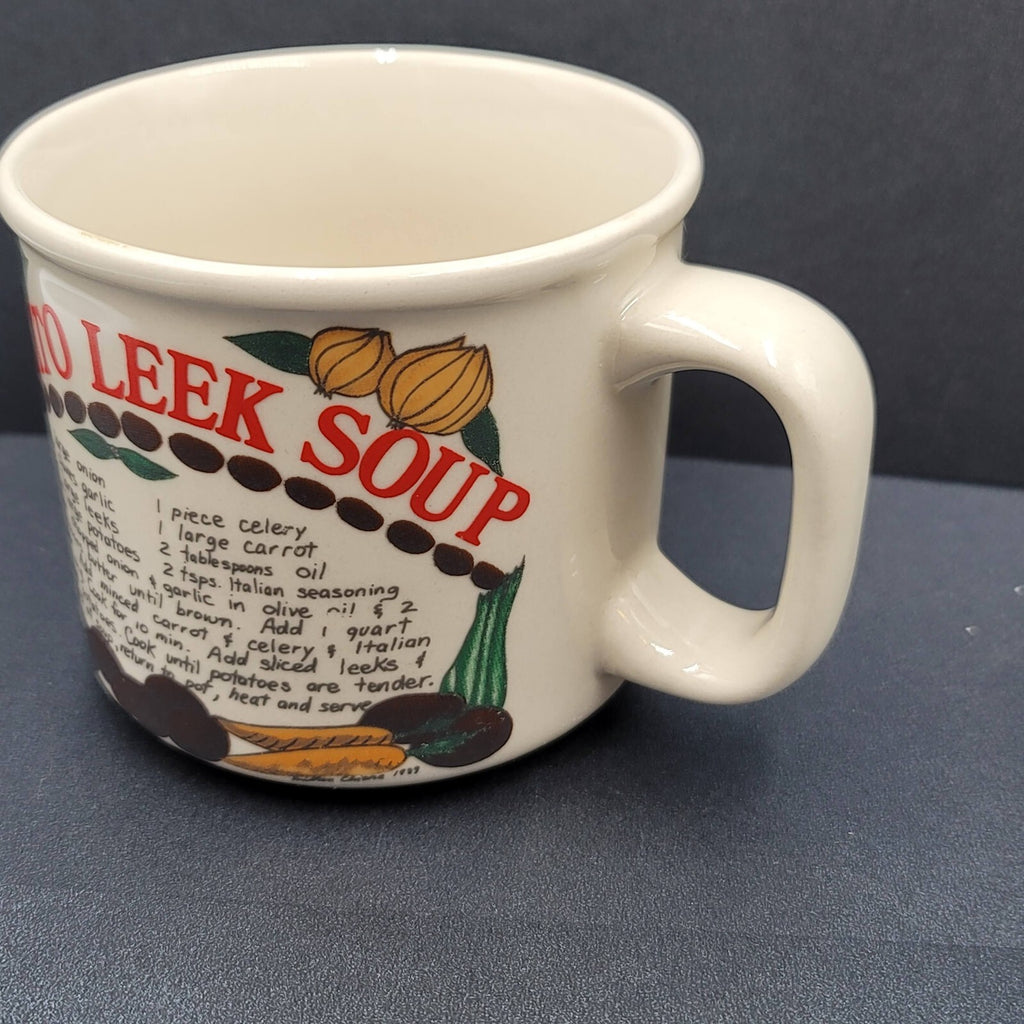 Westwood Stoneware Coffee Mug Recipe Potato Leek Soup Campbell Soup Cup
