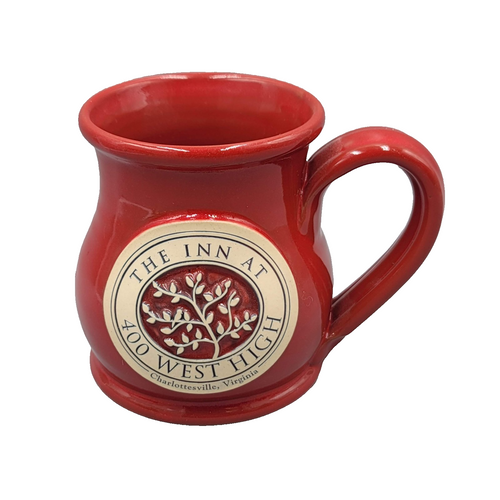 Deneen Pottery Coffee Mug Red The Inn at 400 West High Charlottesville Virginia