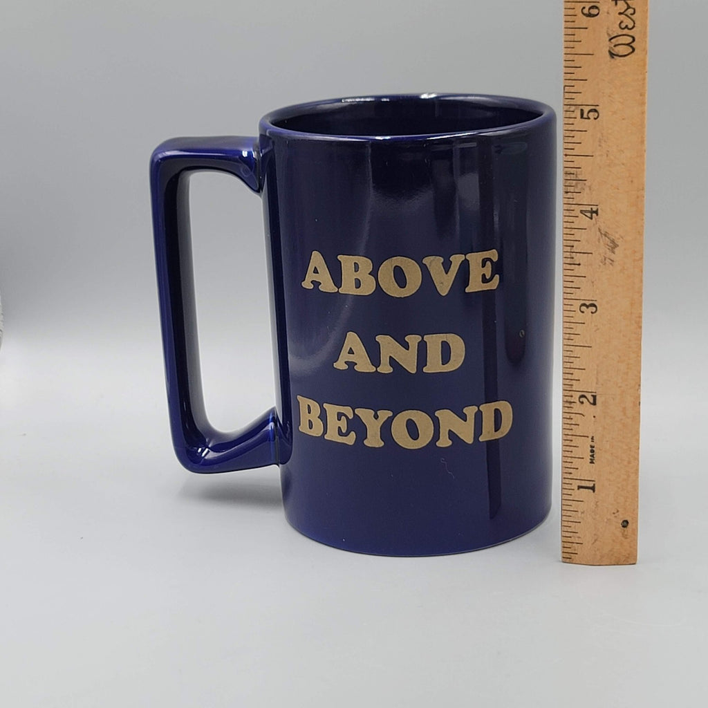 Above and Beyond Coffee Mug Dark Blue Large Size