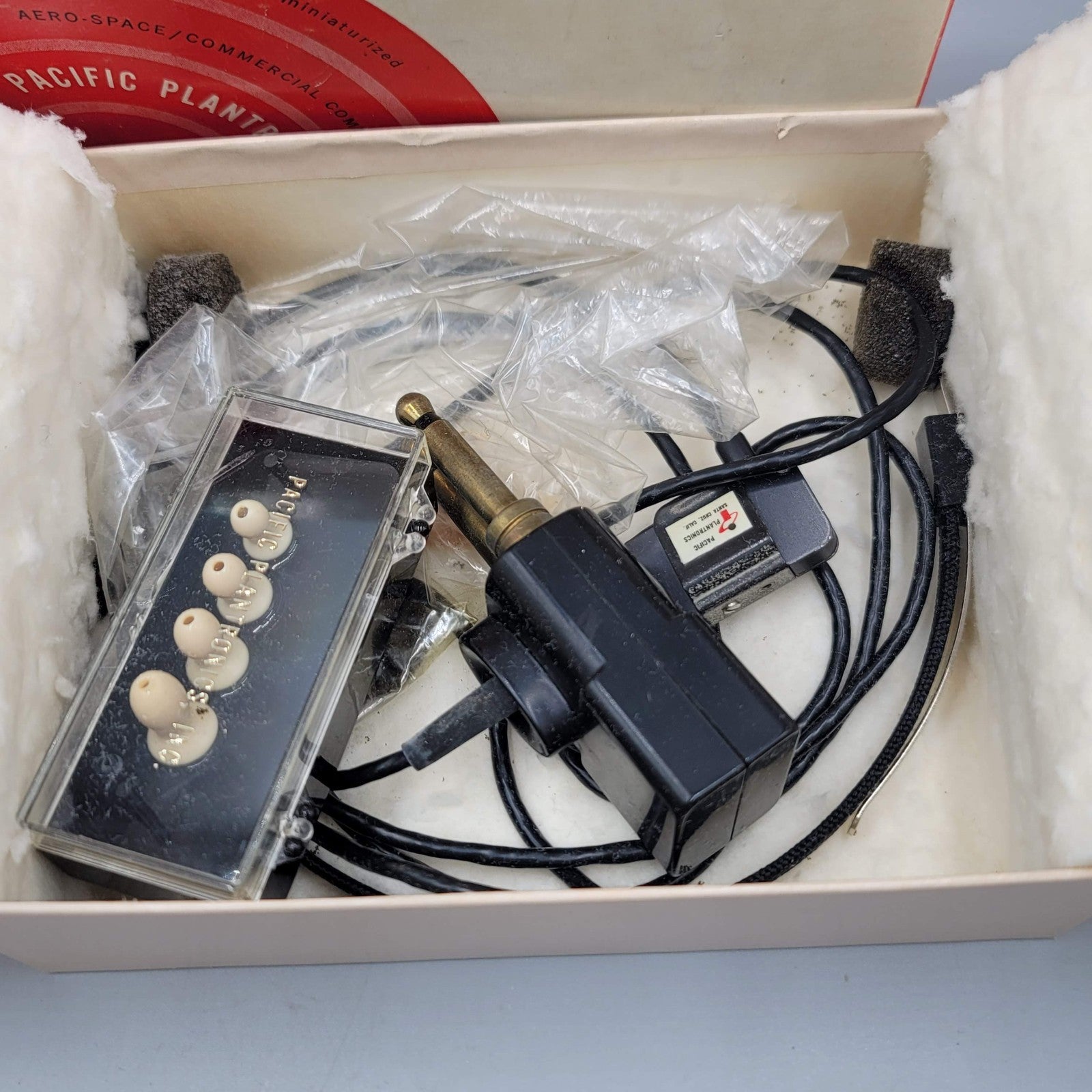 Vintage Plantronics MS50T54 Light Weight Aviation Headset Org Box Untested