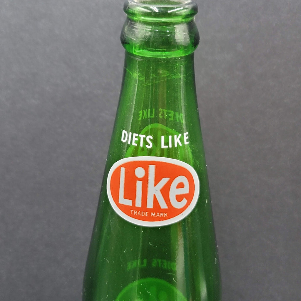 Vintage LIKE Green Glass Bottle Diets Like LIKE Seven Up