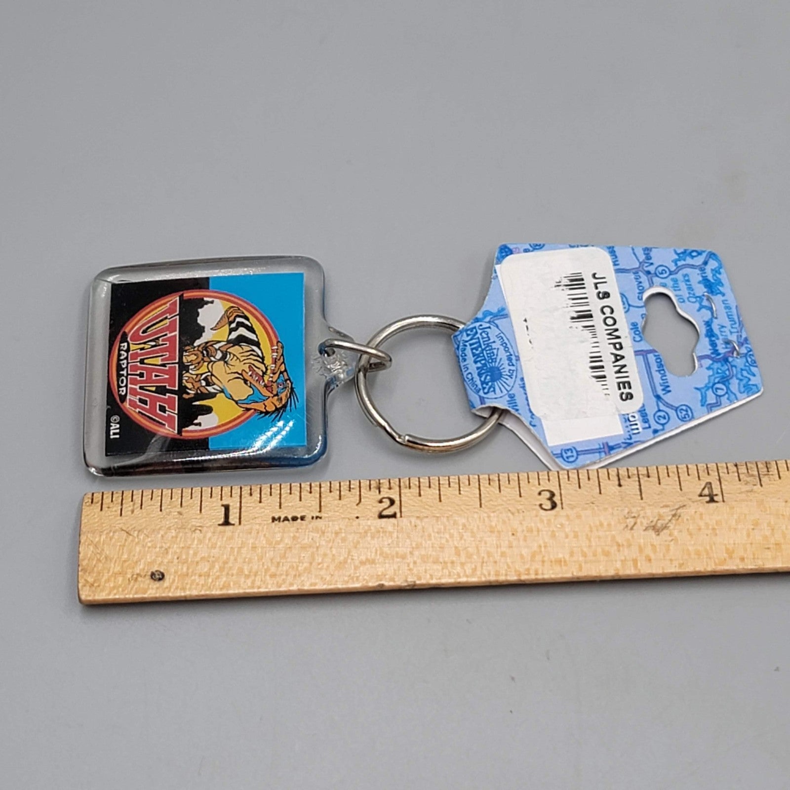 Toronto Raptors Dinosaur Logo Acrylic Keychain Souvenir NWT