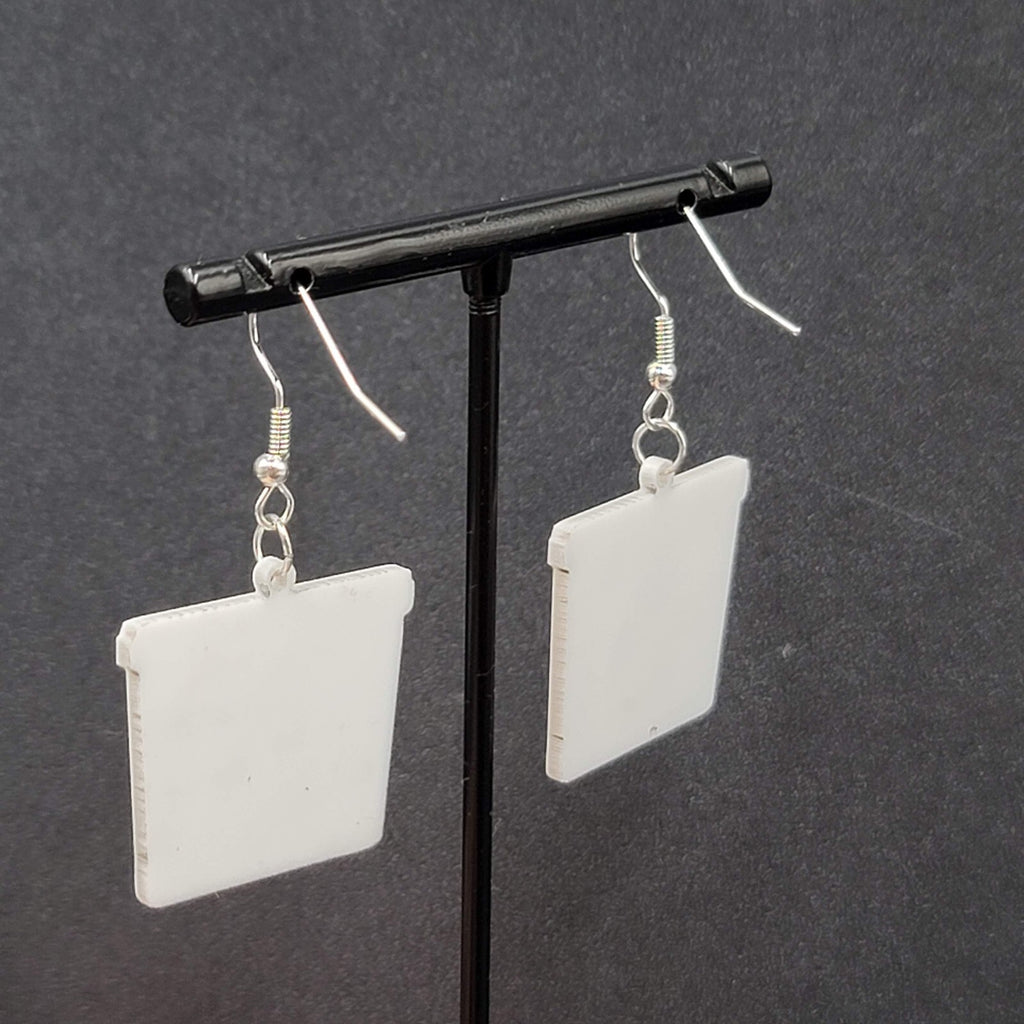 Pierced Earrings Milano Cookies Snack Novelty Fun Dangle  1"