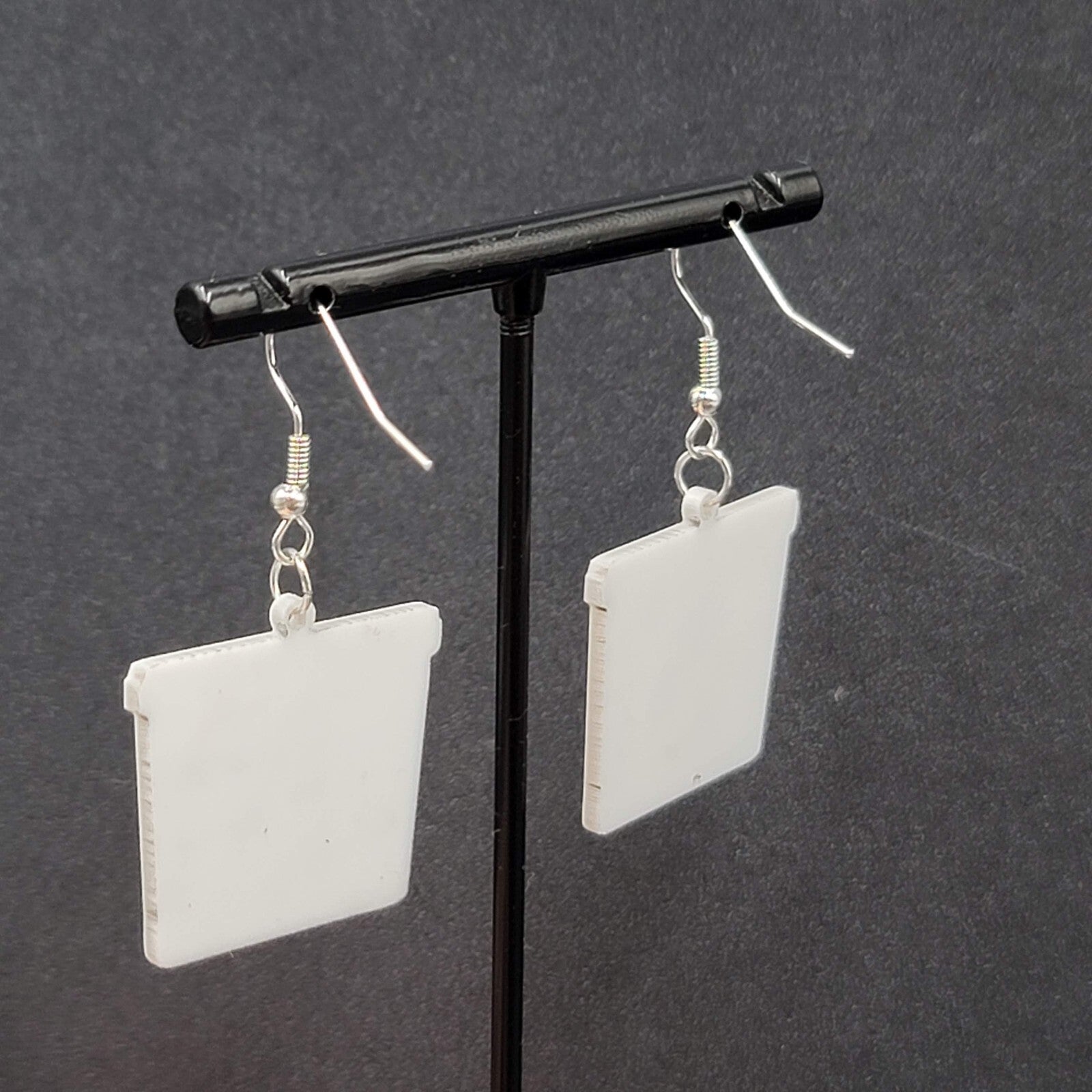 Pierced Earrings Milano Cookies Snack Novelty Fun Dangle  1"