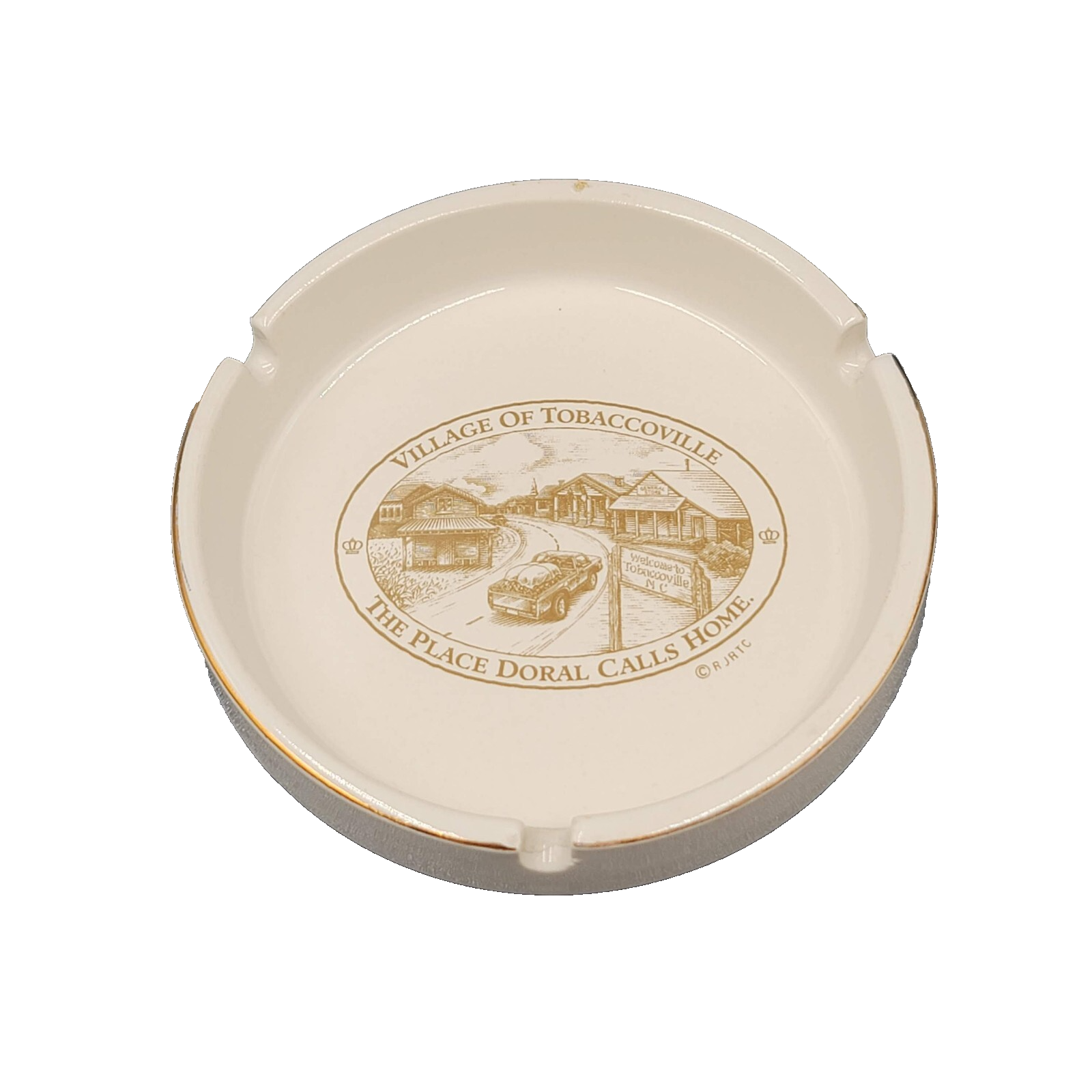 Vintage Doral Ashtray Village of Tobaccoville RJ Reynolds Cigarettes Advertising