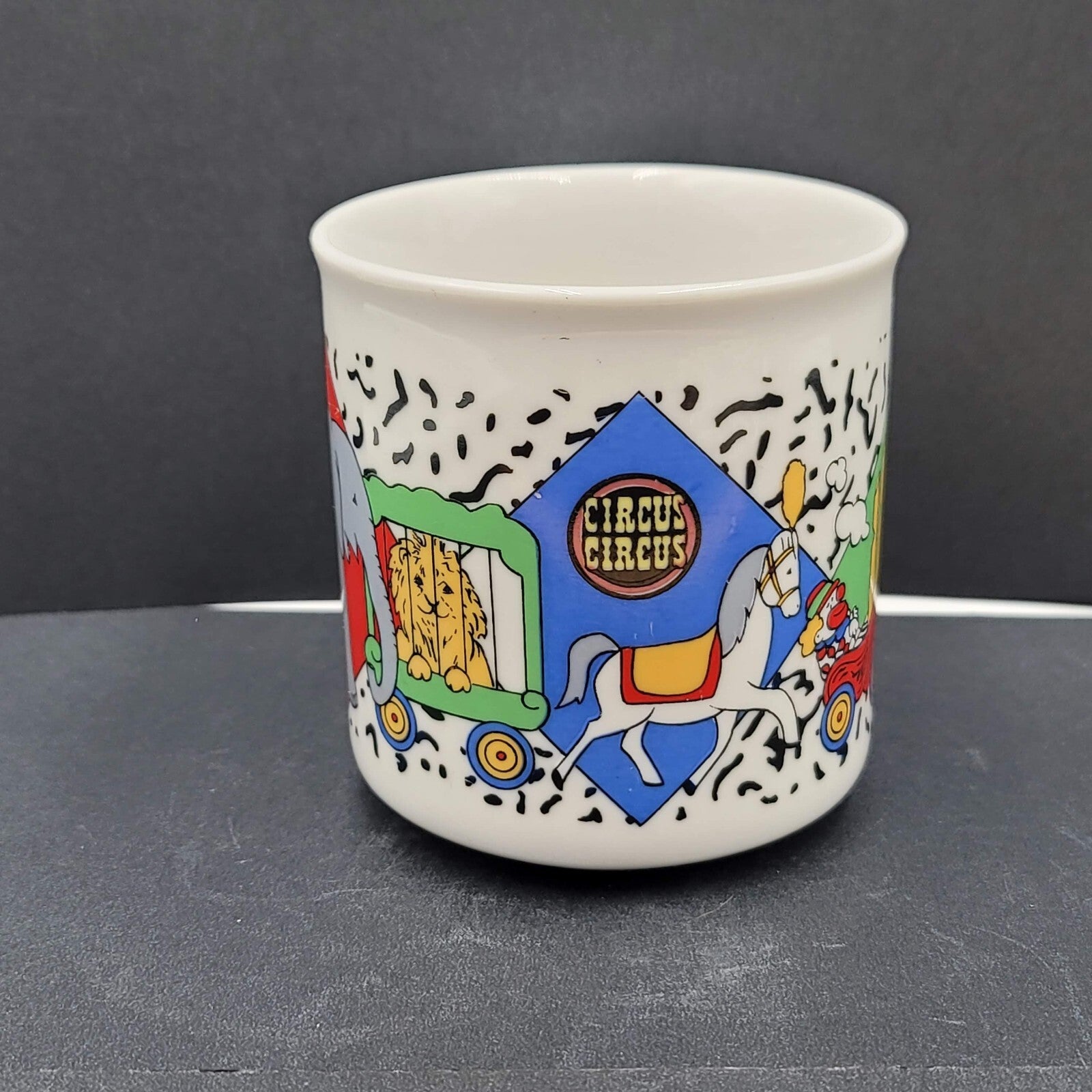 Vintage CIRCUS CIRCUS Casino Coffee Mug Cup Las Vegas Parade