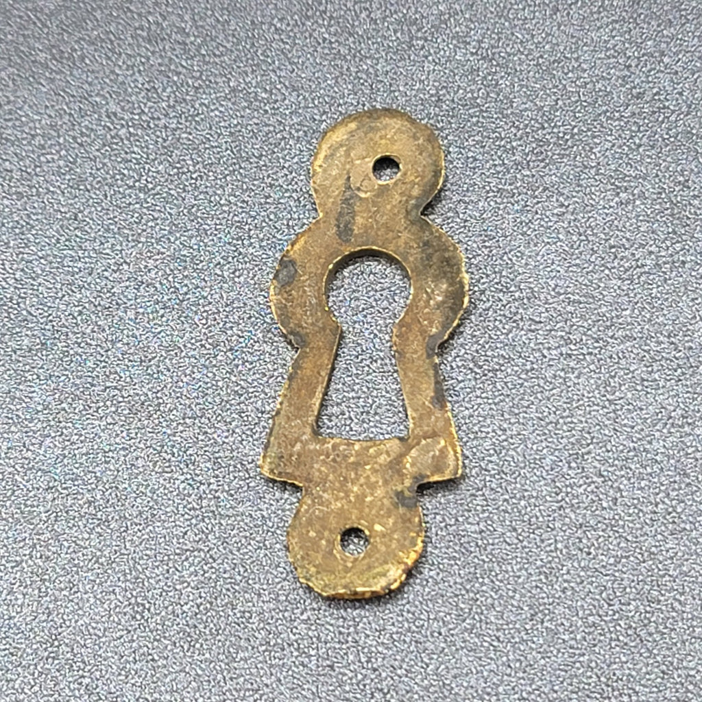 Vintage Brass Skeleton Keyhole Escutcheon SINGLE ONLY 6013