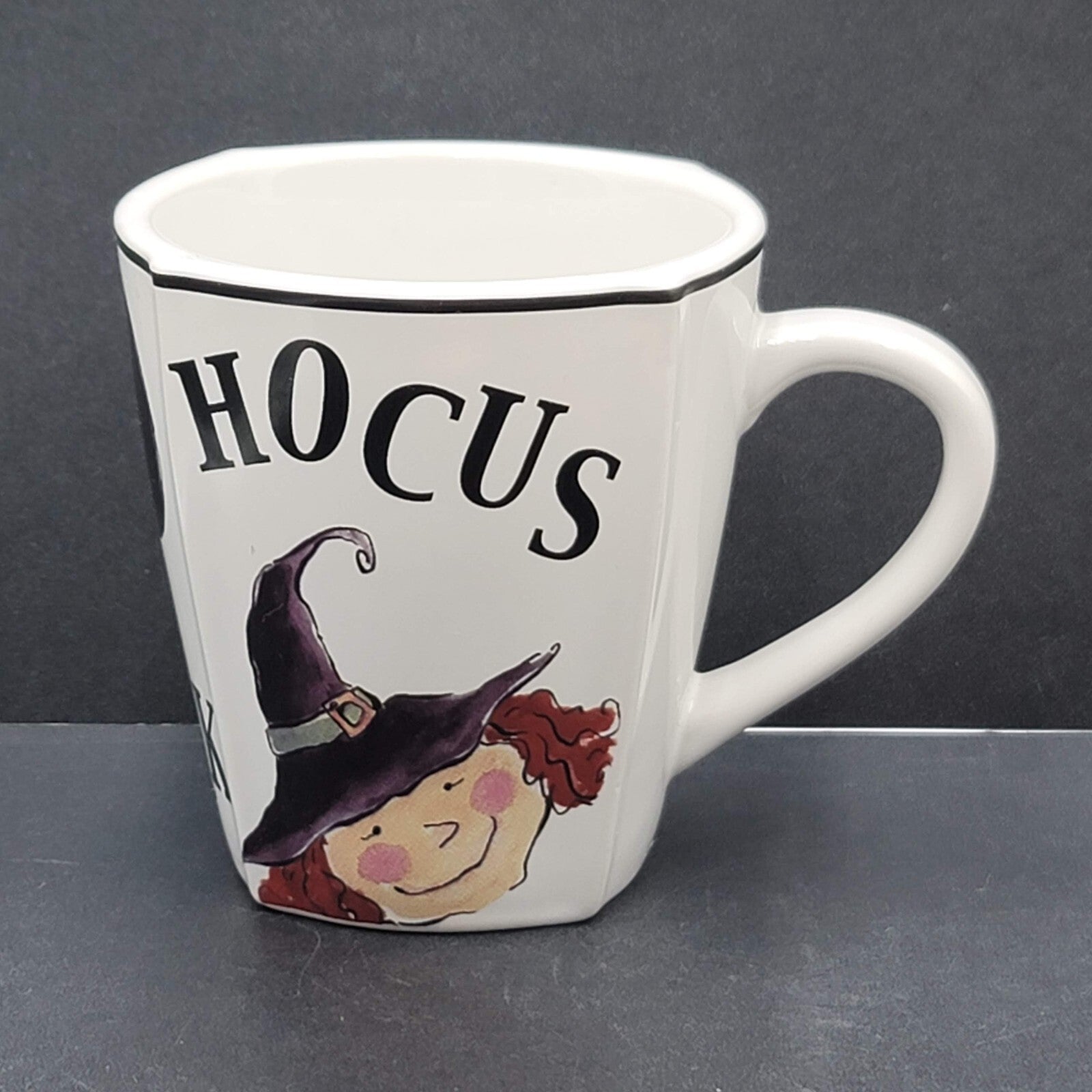 Halloween Coffee Mug Cup Boo Ghost Cat Trick Witch Hocus R Table Cute