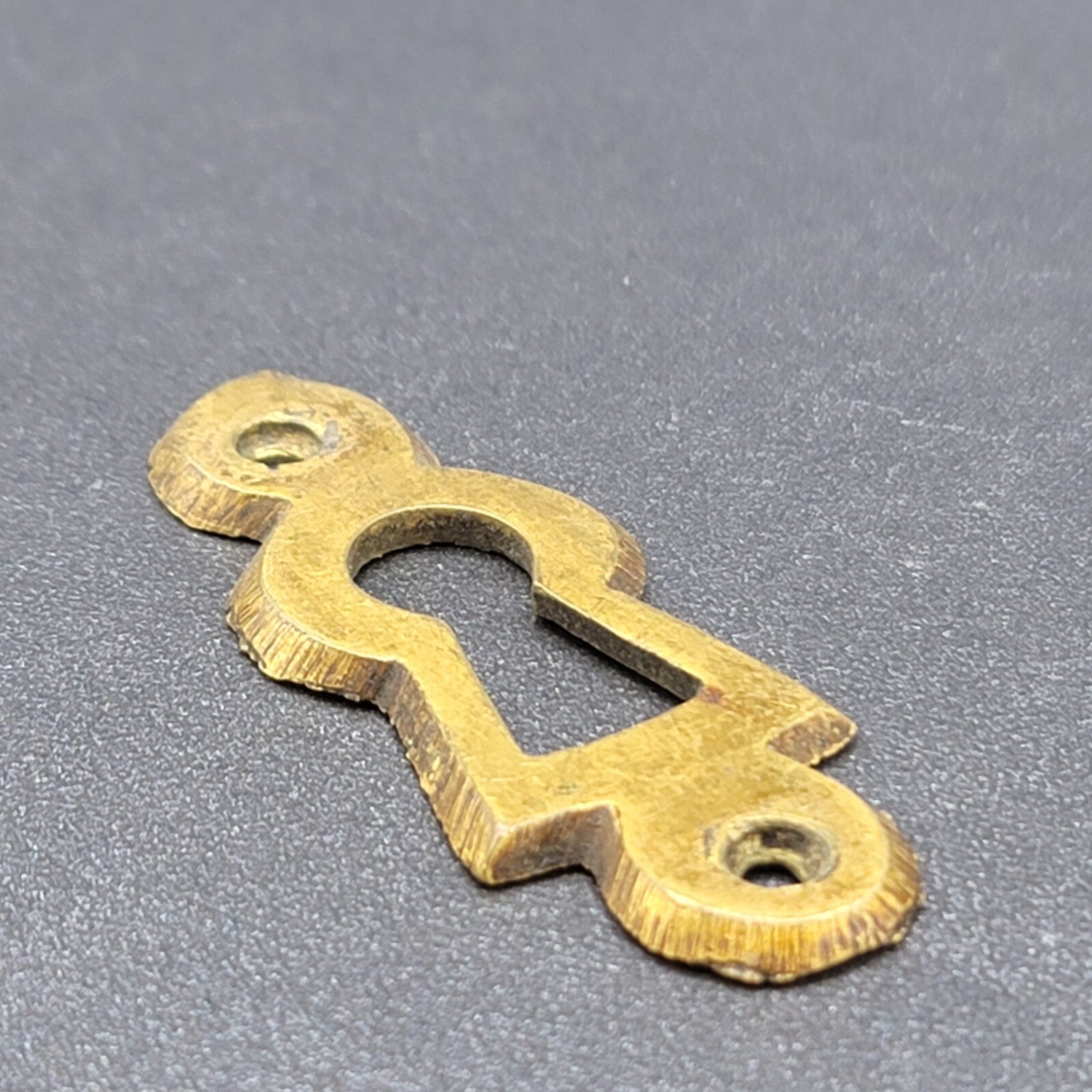Vintage Brass Skeleton Keyhole Escutcheon SINGLE ONLY 6013