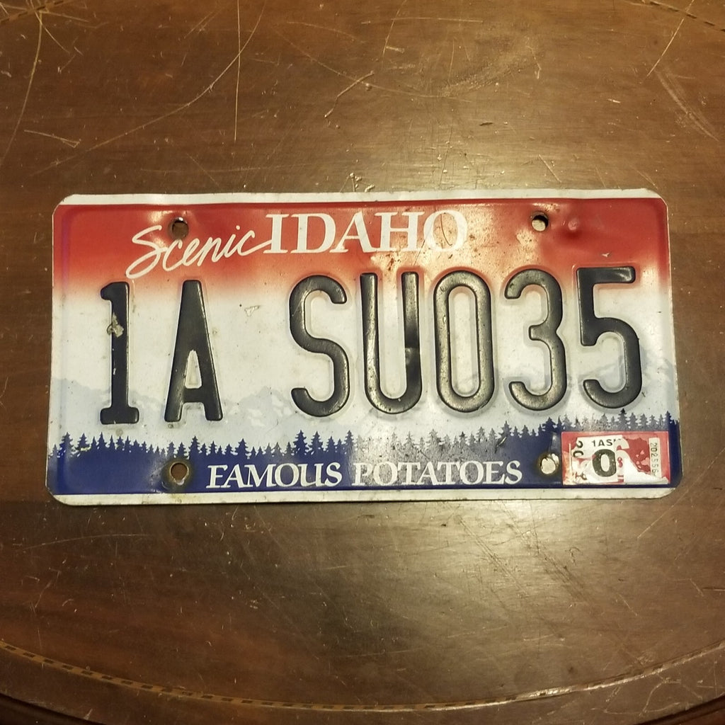 License Plate IDAHO 1A SU035 12" x 6"