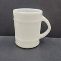 Vintage Oven Proof Anchor Milk Glass Coffee Mug Ribbed Design