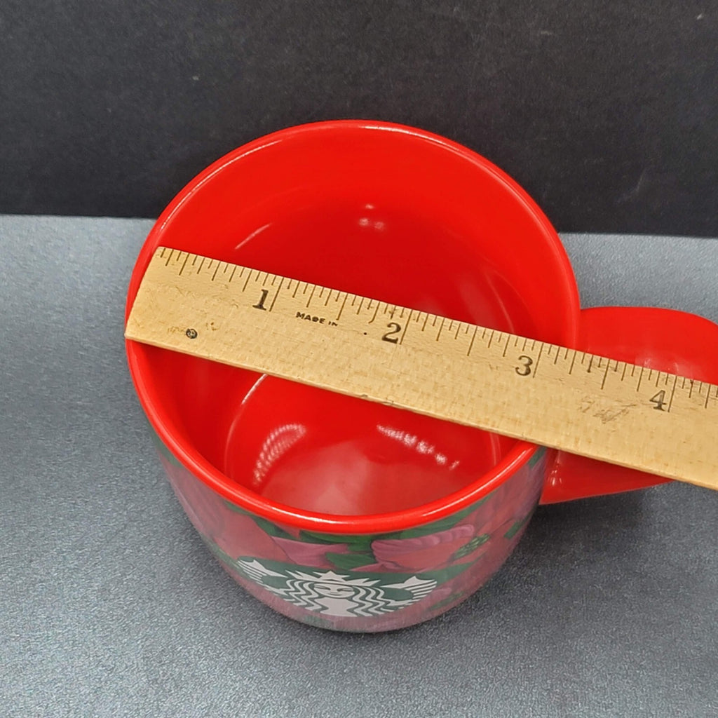 Starbucks Holiday 2020 Green Mermaid Logo Coffee Mug 12 Fl Oz Red Cup Poinsettia