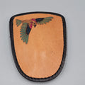 Genuine Leather Keychain Hidden Pouch Bird Design