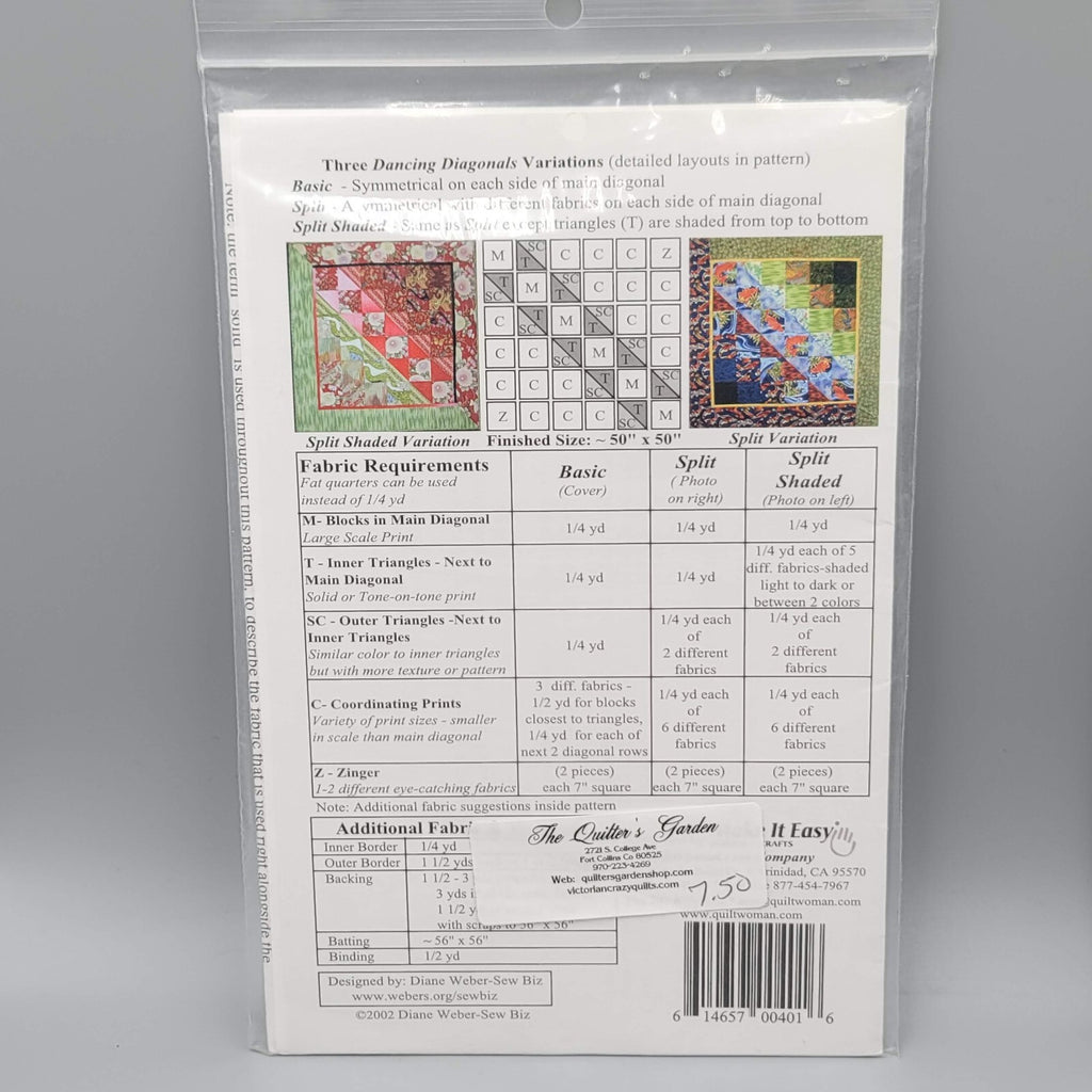 NEW Lot 3 Diane Weber Sew Biz QUILT Patterns Quilt Basket Hydrangea Diagonals