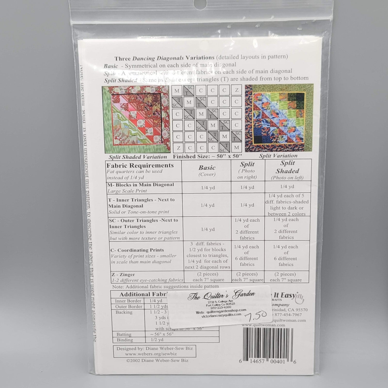 NEW Lot 3 Diane Weber Sew Biz QUILT Patterns Quilt Basket Hydrangea Diagonals