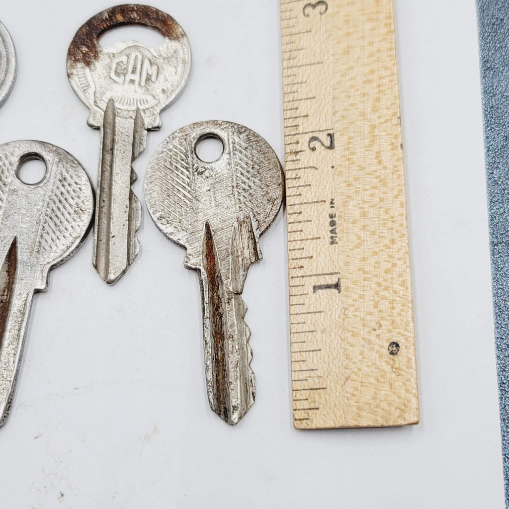 Vintage Key Lot of 6 Padlock Lock European Russian?