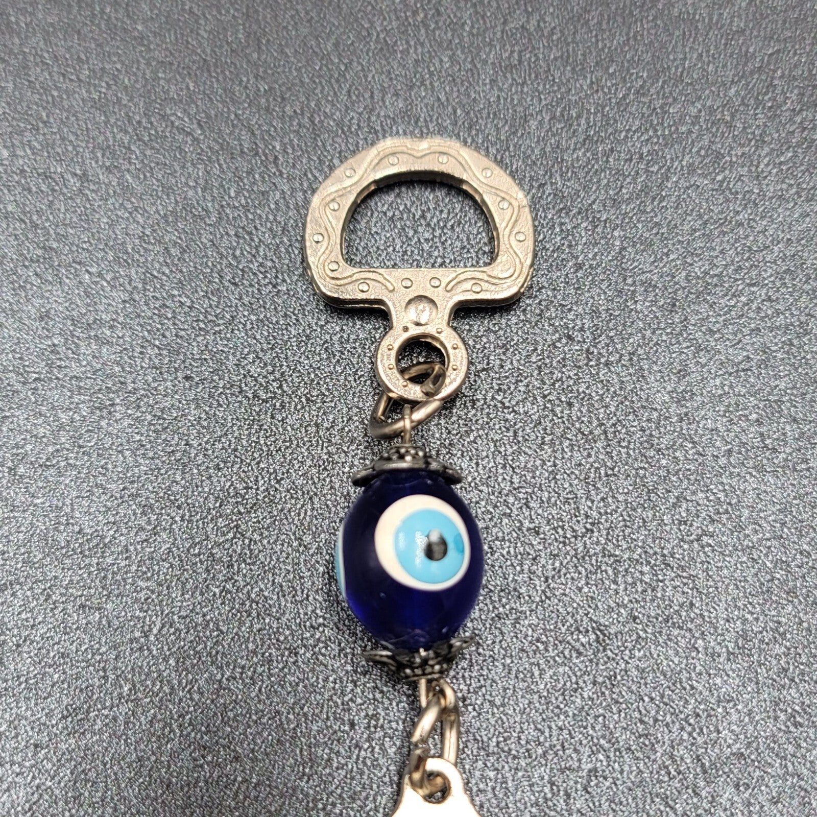 Horse Shoe Elephant Turkish Blue Evil Eye Amulet Car Charm Wall Hanging 7"