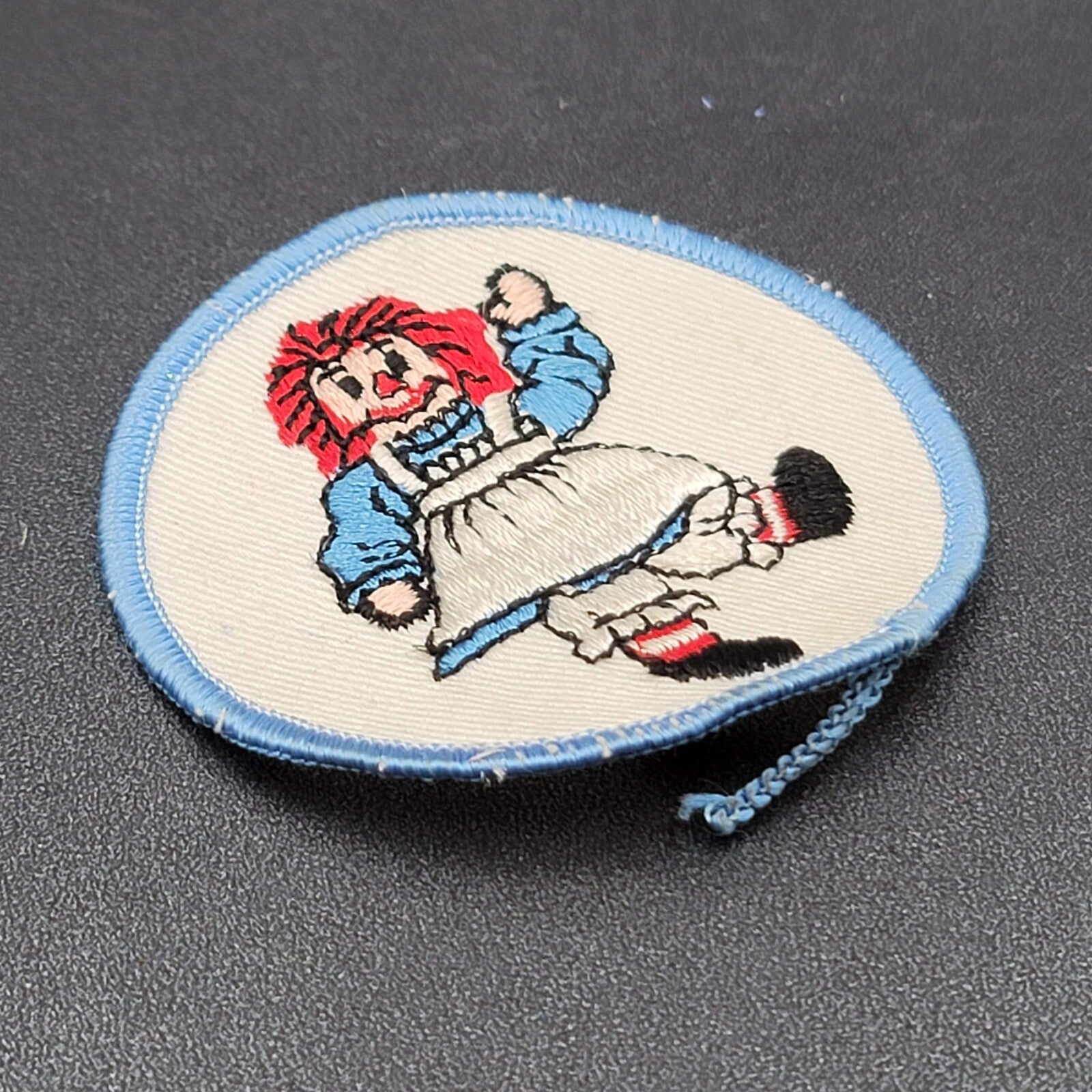 Vintage Raggedy Ann Doll Patch Circle 2 7/8" Annabelle