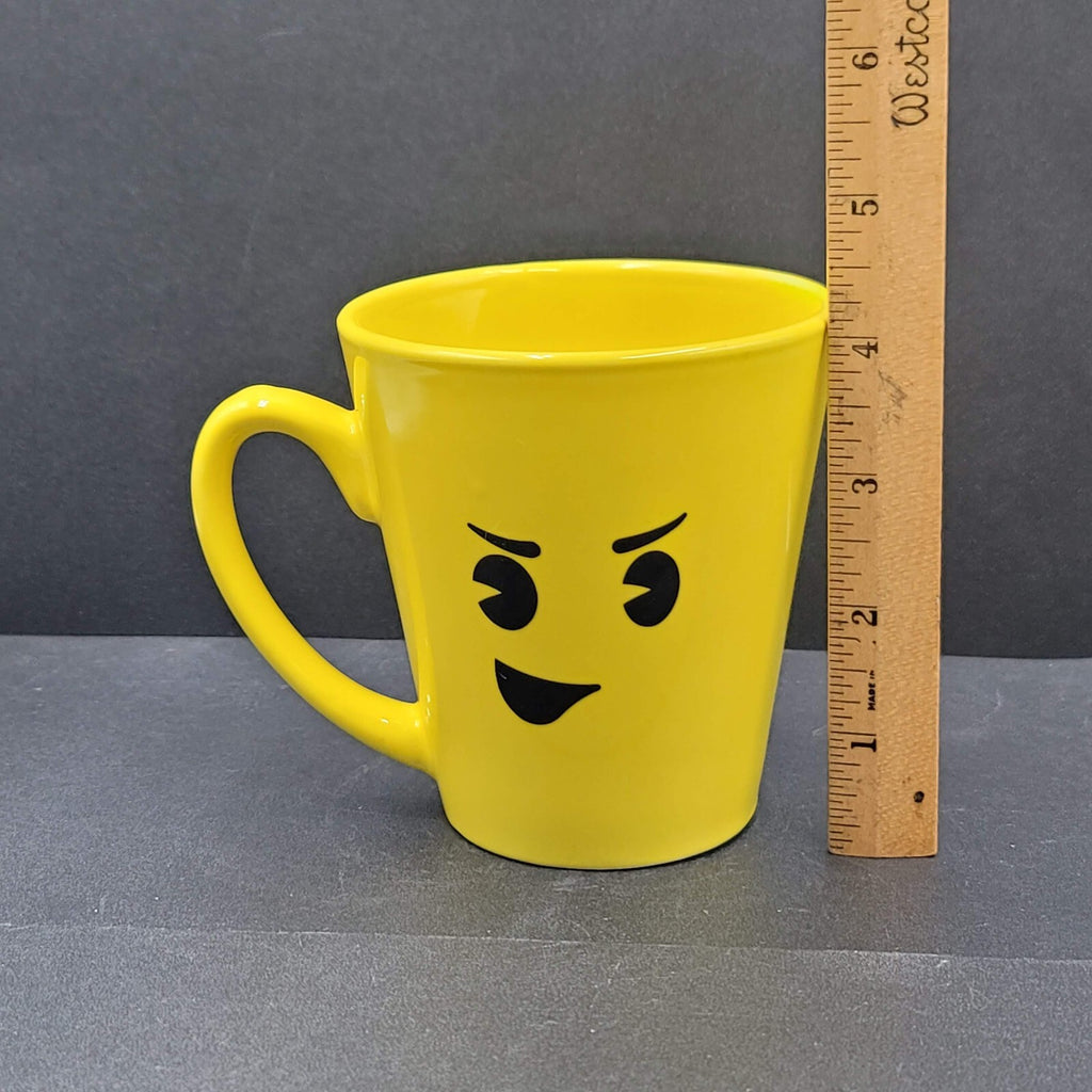 Torpedo Coffee Mug Cup Yellow Winky Face iti