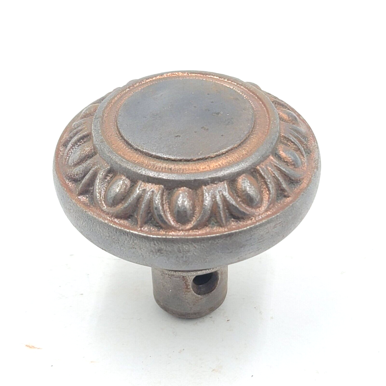 Vintage SINGLE Cast Iron Doorknob Ornate Salvage Reclaimed Door Hardware 2.25 in