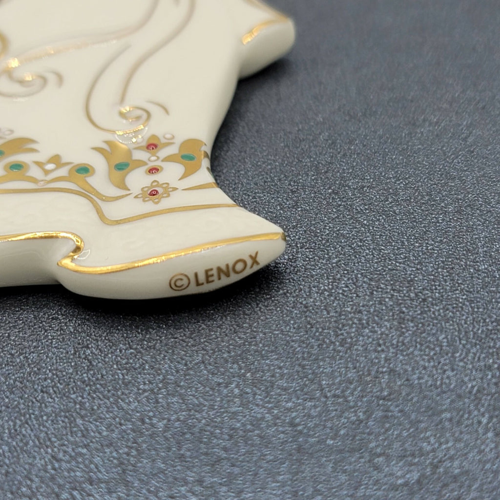 Lenox Renaissance Angel Bisque Ivory Porcelain Christmas Ornament 5 1/4"