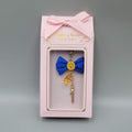 Sailor Moon Blue Ribbon Charm Gold tone