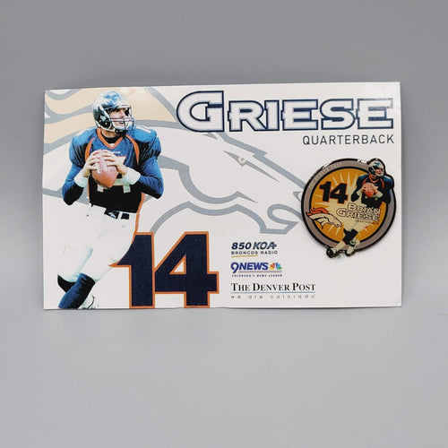 Denver Broncos Hat Lapel Pin NFL Football Brian Griese The Denver Post