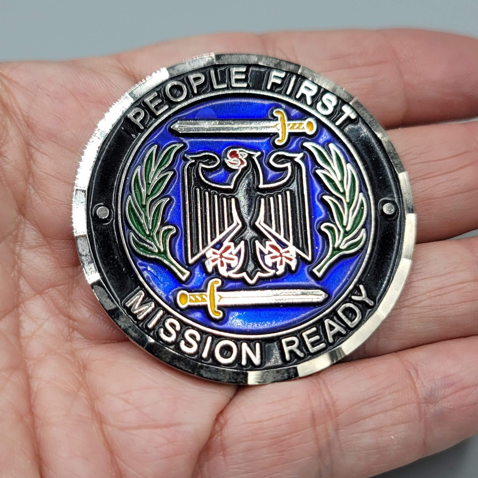 431st Air Base Group RHEINLAND PFALZ GERMANY CHALLENGE COIN People First 2"
