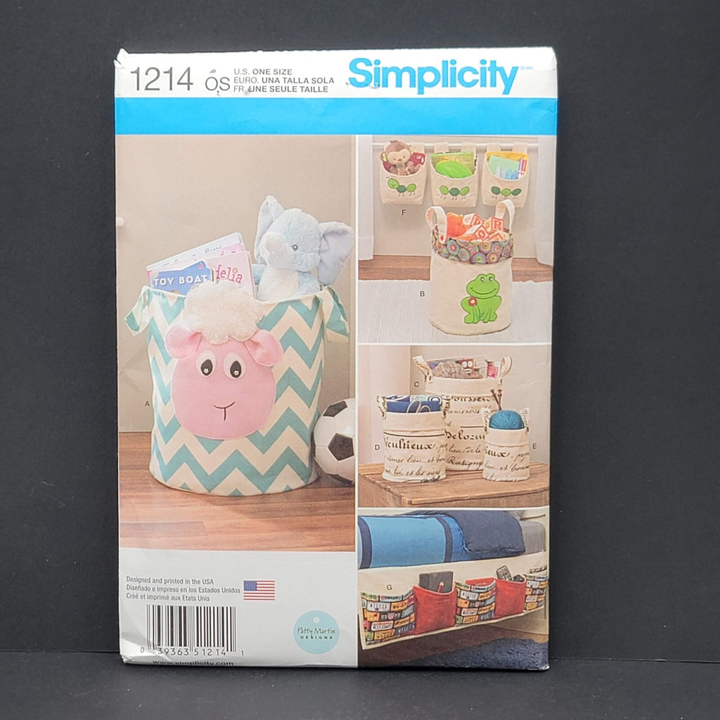 Simplicity 1214 Organizers Sewing Pattern Uncut