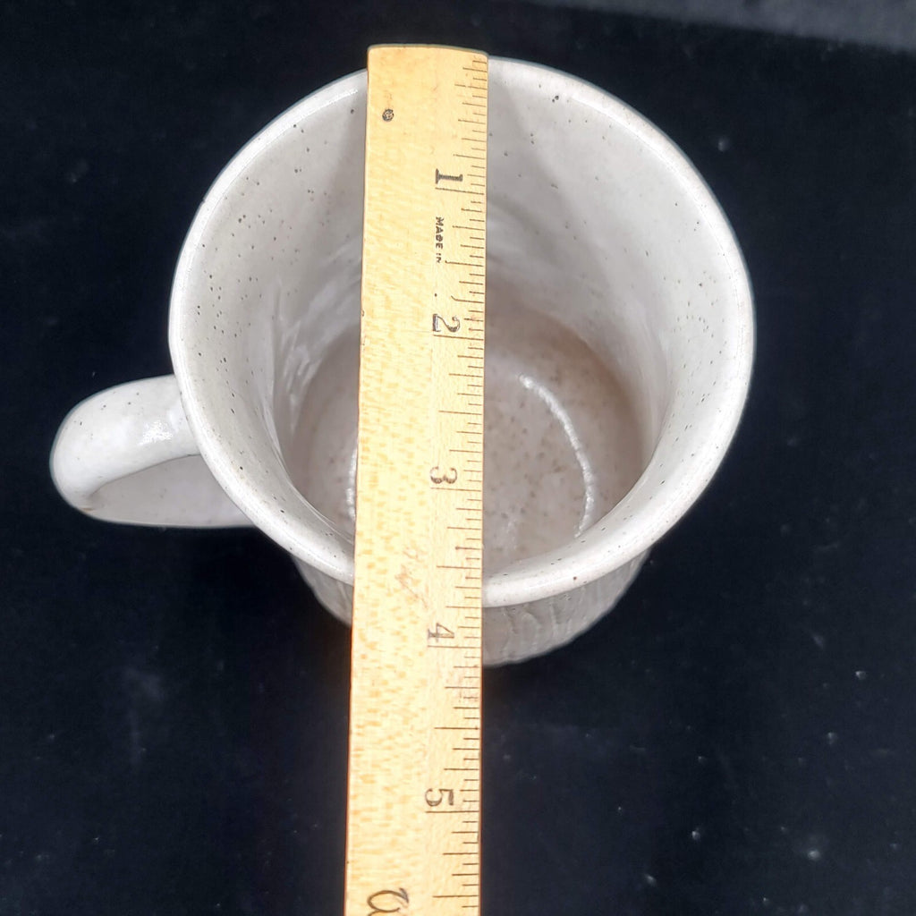 Vintage  Funny Man Face Mug Pottery Craft Large 6” Handcrafted