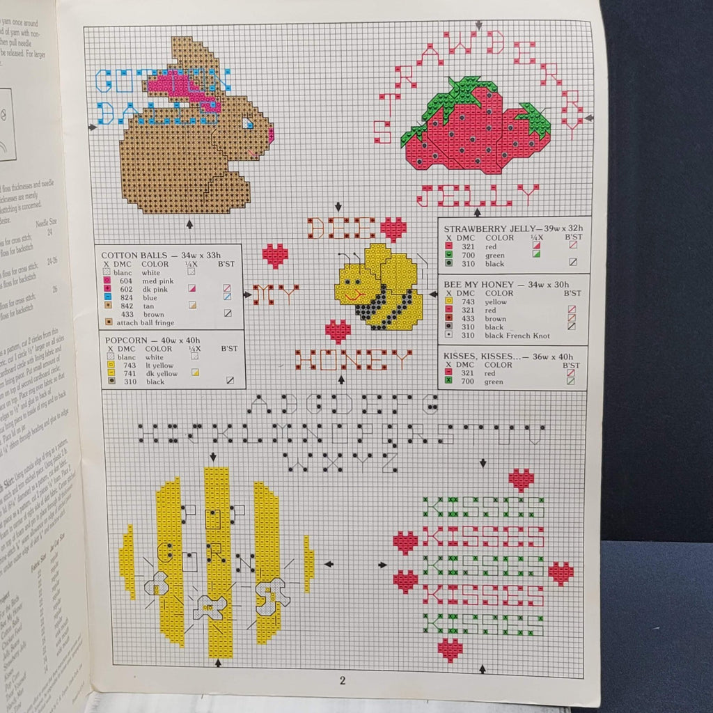 Various Charted Cross Stitch Patterns for Jar Lids Leaflet 211 Lorenzo Petroff