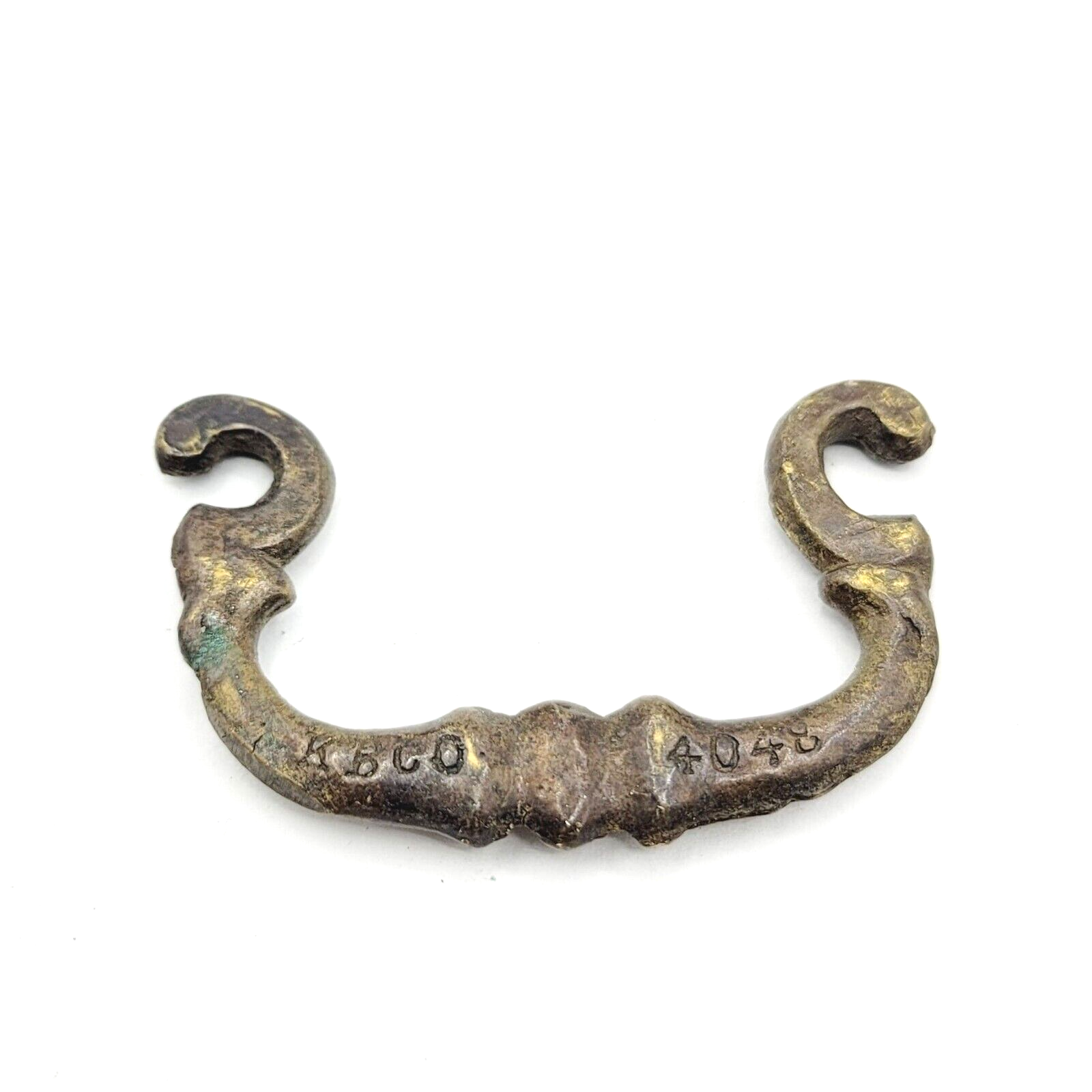 Vintage Brass Ornate Bail Pull Handle Replacement 1.75" Salvage Reclaimed 05