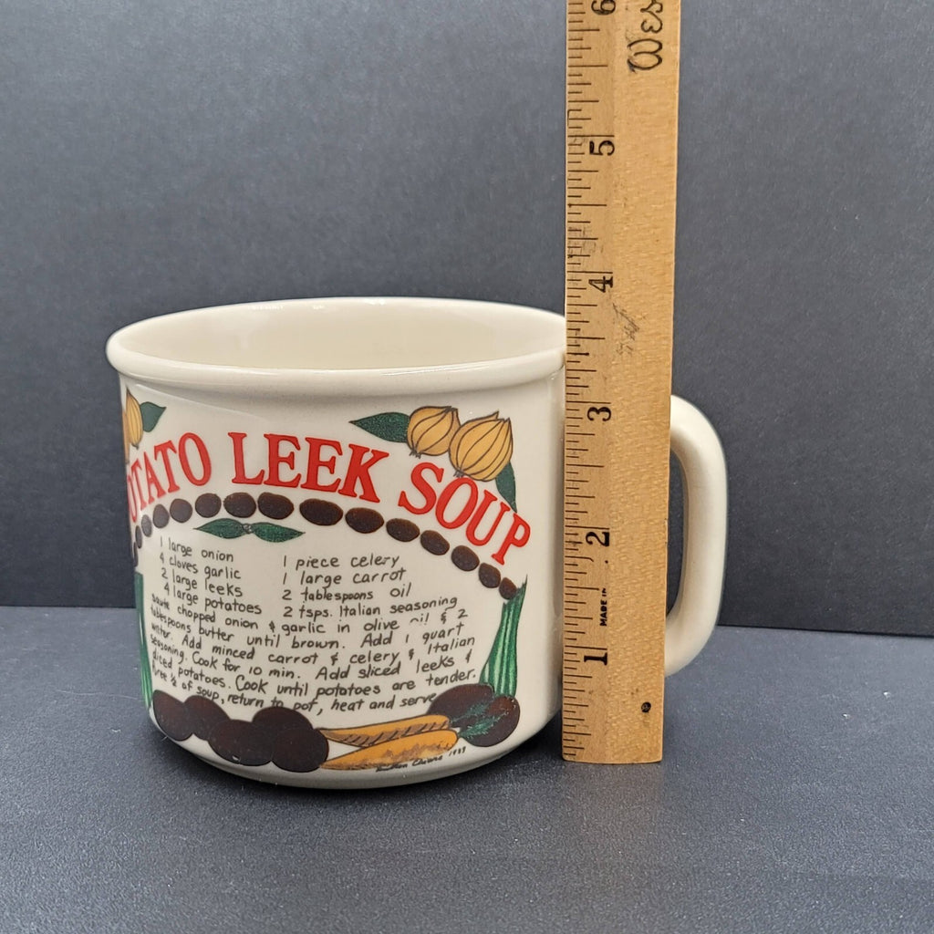 Westwood Stoneware Coffee Mug Recipe Potato Leek Soup Campbell Soup Cup