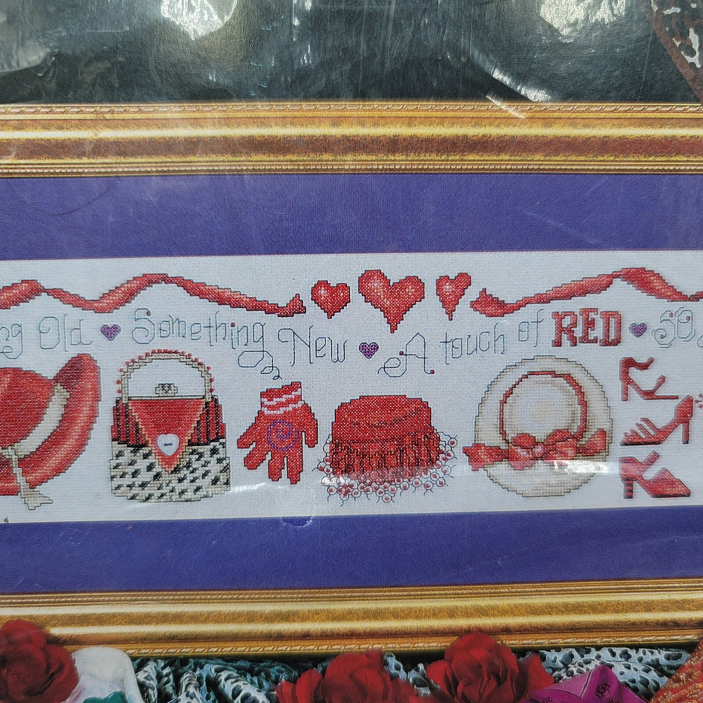 Design Works A Touch of Red Counted Cross Stitch Kit 2318 Red Hat Society NEW