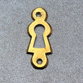 Vintage Brass Skeleton Keyhole Escutcheon SINGLE ONLY 6013
