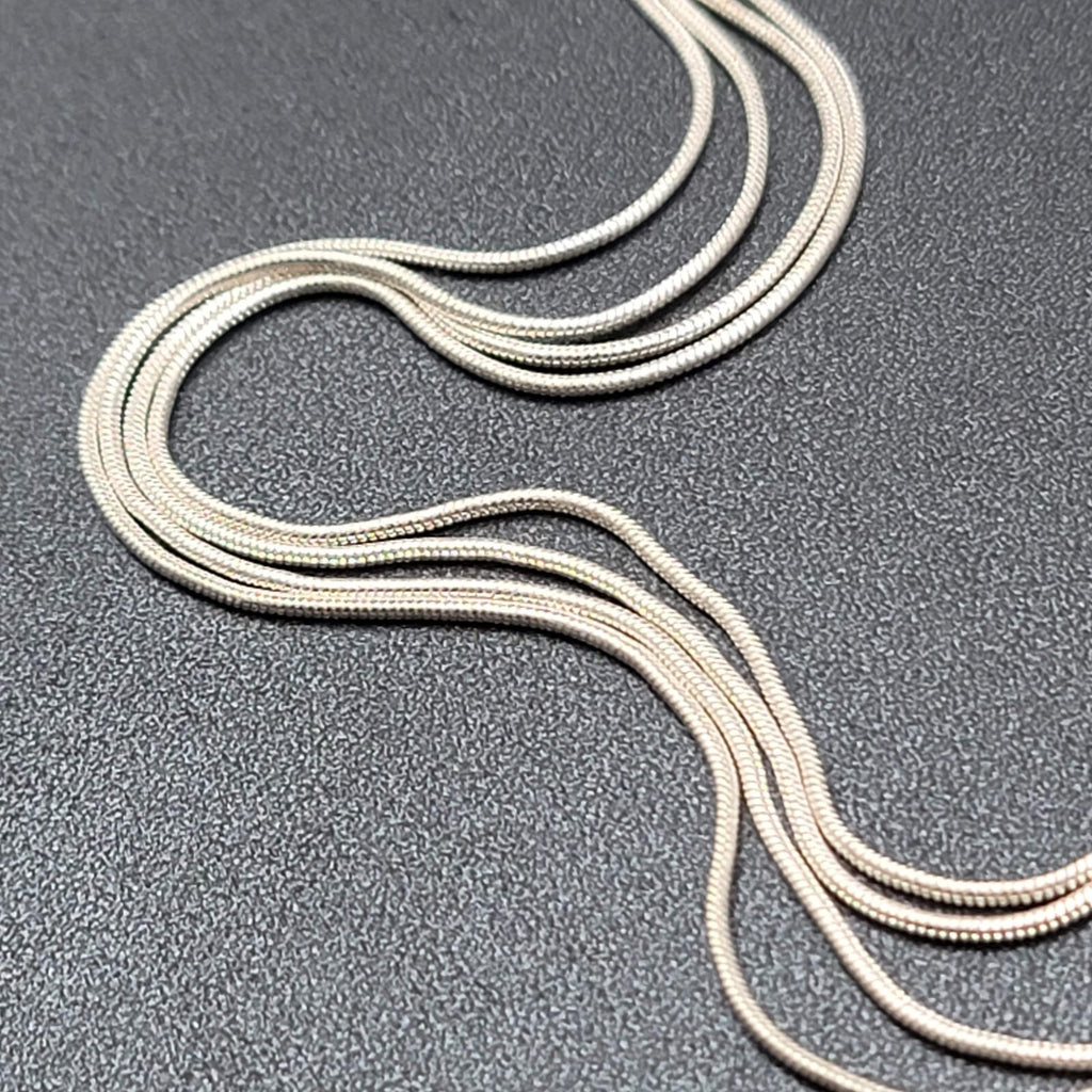 Long Snake Chain Knot Necklace Y Drop 34" - 38"