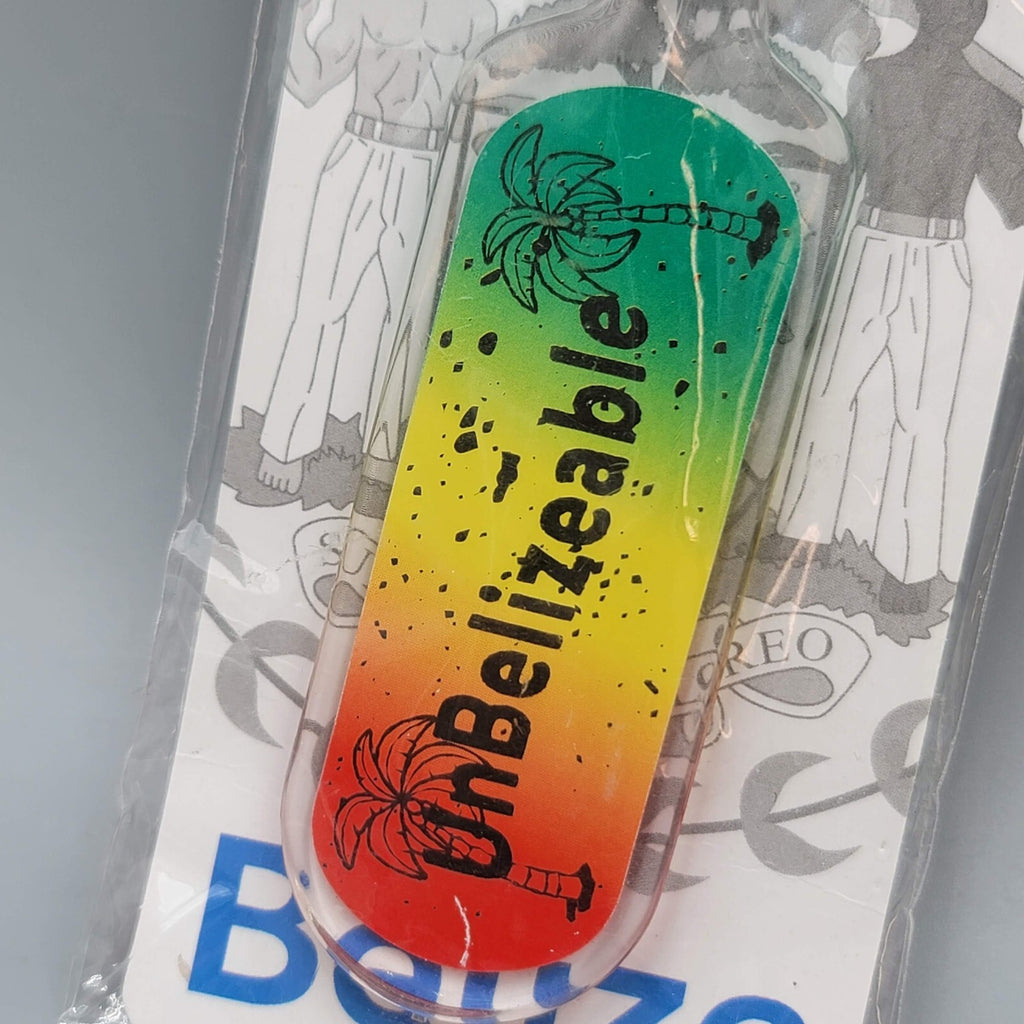 Belize Keychain NWT UnBelizeable Souvenir Acrylic