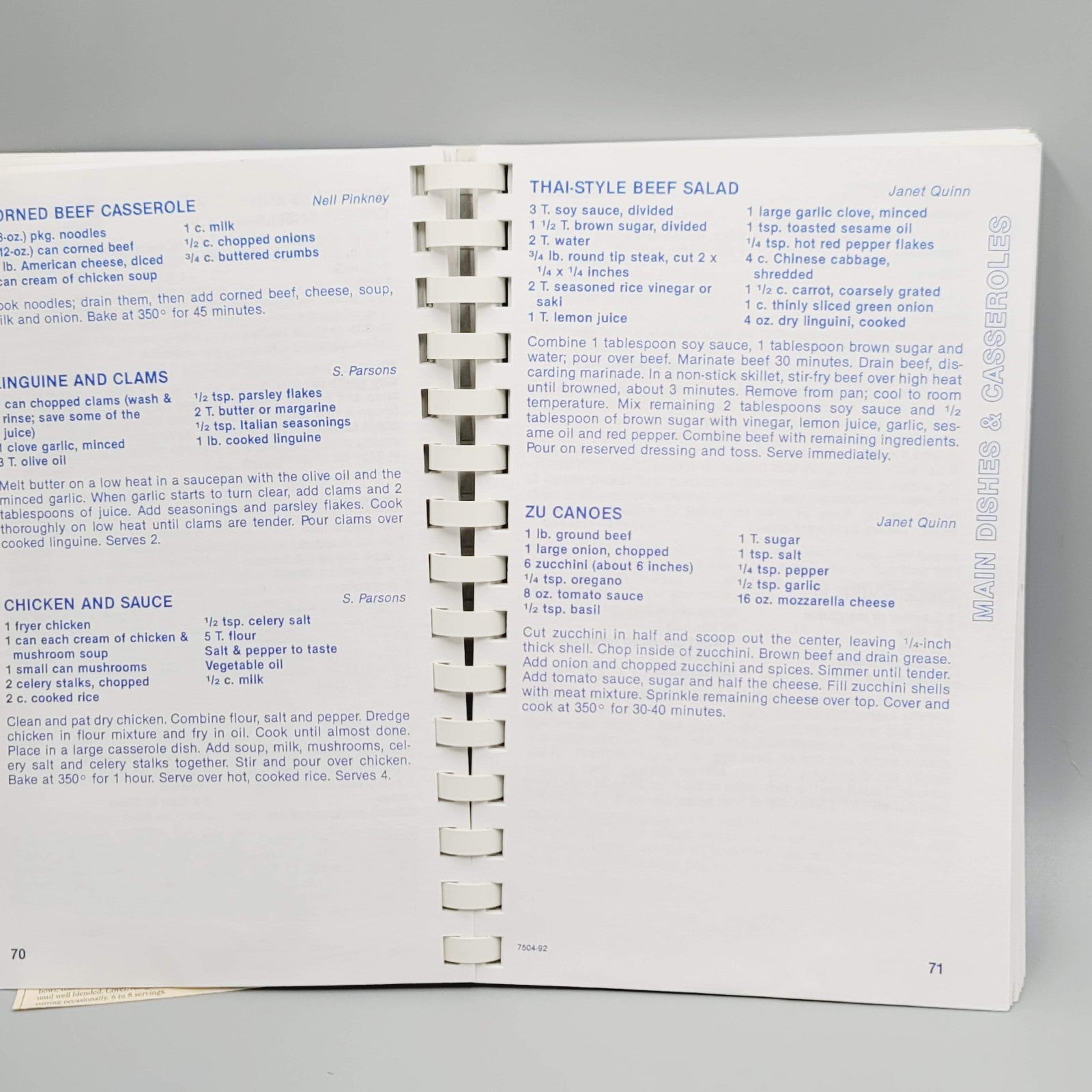 Holy Family Favorite Fare Church Recipe Book Cookbook 1992 pages 188