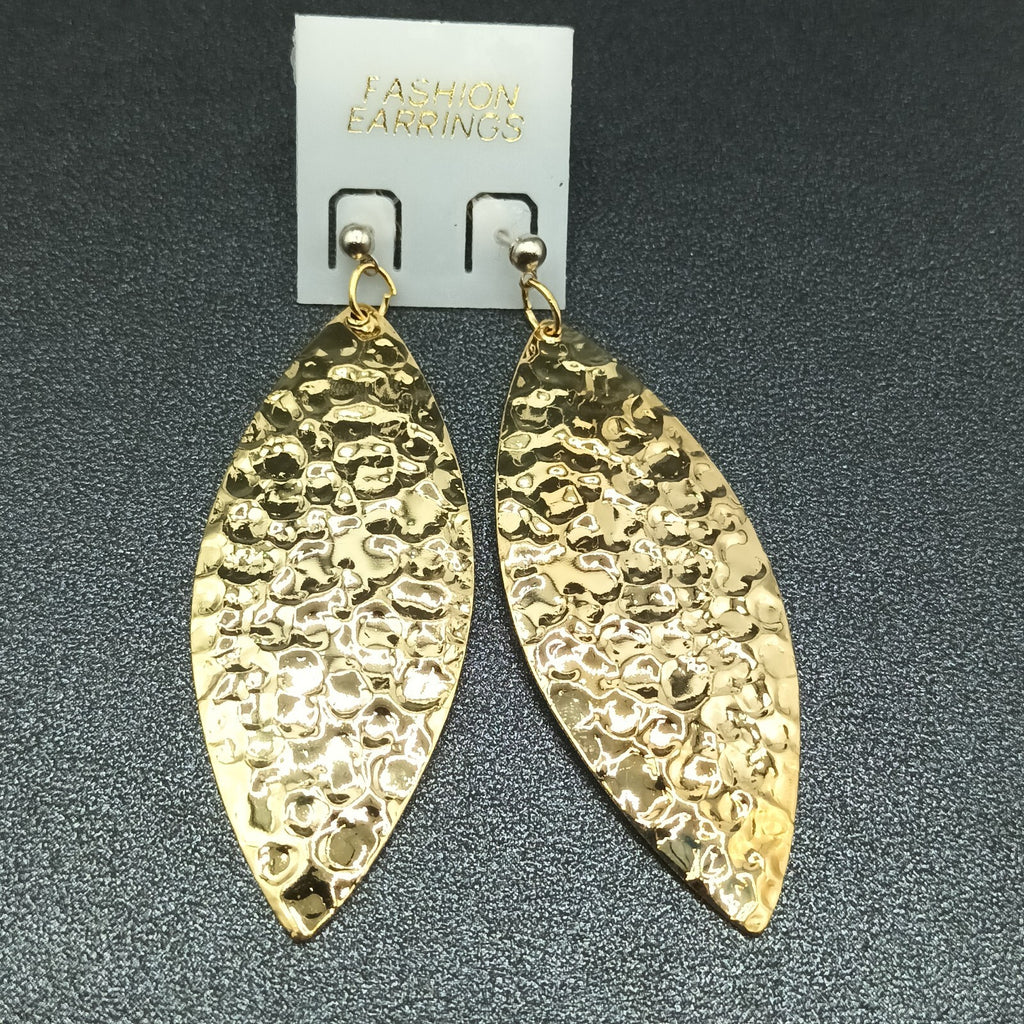 3 Pairs Vintage Pierced Earrings 80s Silver tone Gold tone Dangles NOS