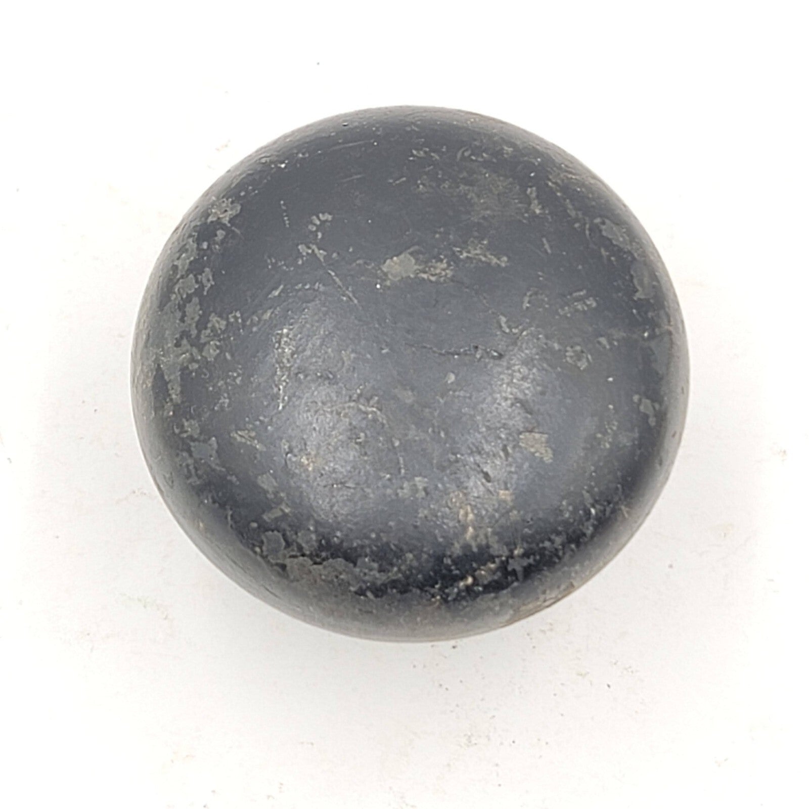 Vintage SINGLE Steel Black Doorknob Salvage Door Hardware 2.25"  18