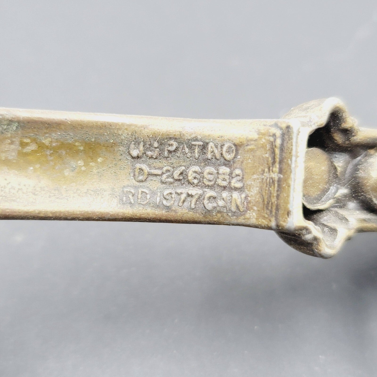 Vintage Brass Drawer Pull Salvage Hardware 3" H0172