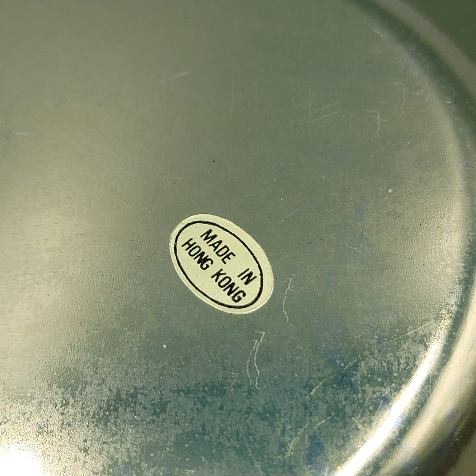 Vintage Las Vegas Metal Ashtray Souvenir 5.25"