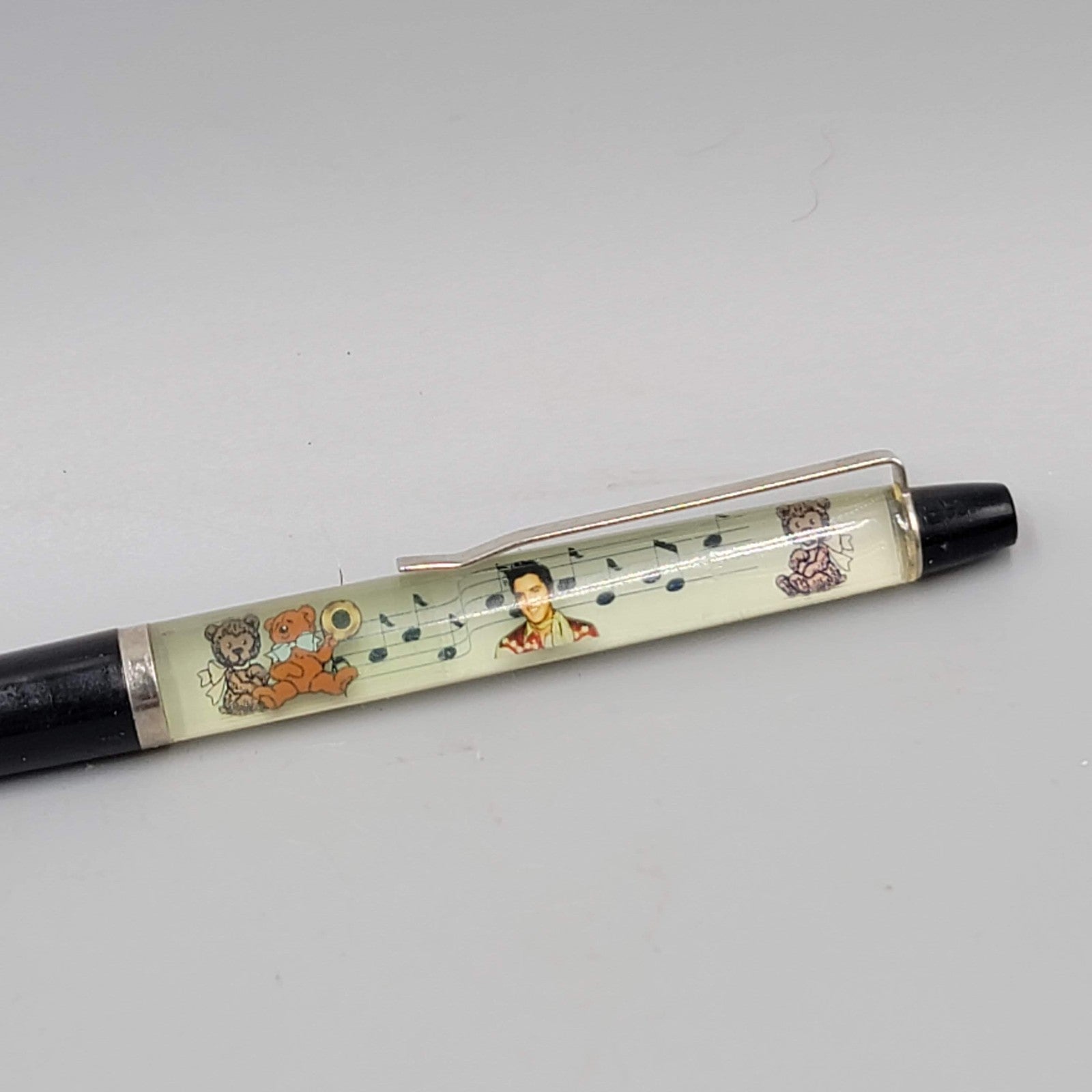 Vintage Floater Pen Elvis Presley Teddy Bear Floating Bear Floaty Pen