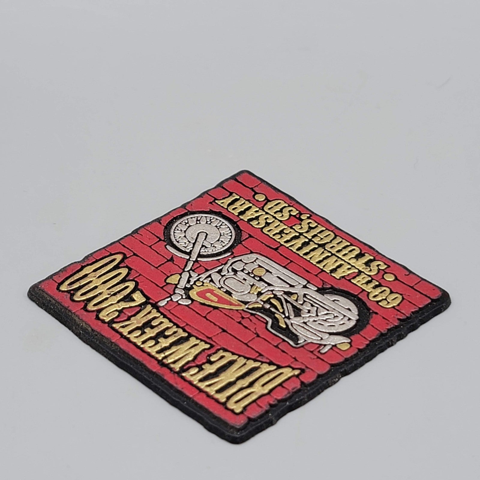 Vintage 2000 Sturgis Motorcycle Rally Magnet 60th Anniversary 2.75"