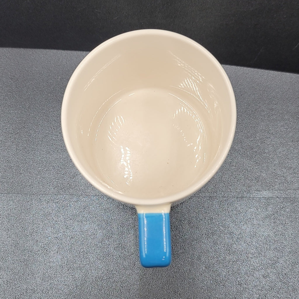 Disney Winnie the Pooh Coffee Mug Silly Old Bear White Blue Pink