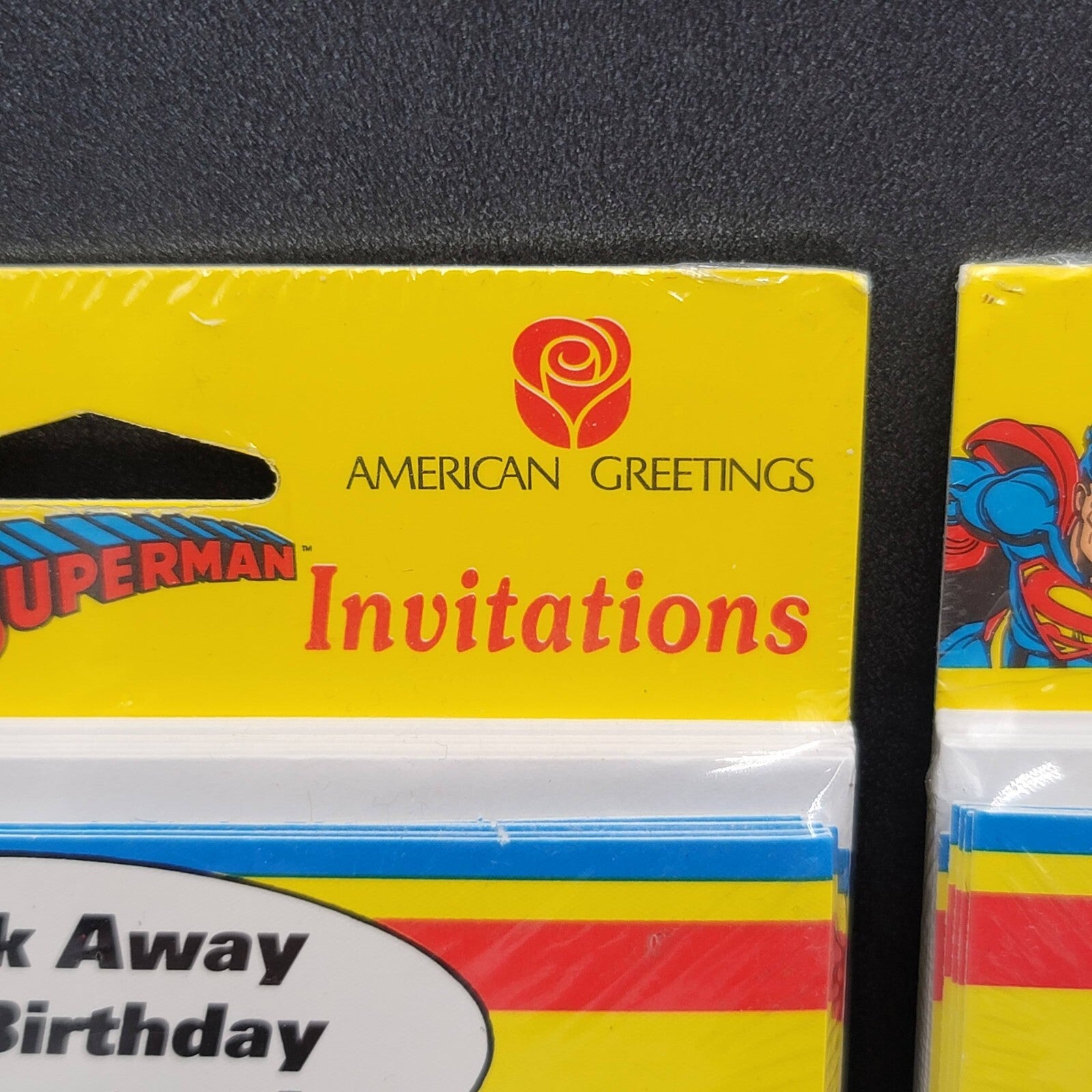 Vintage Superman American Greetings Birthday Invitations 16 NOS Sealed