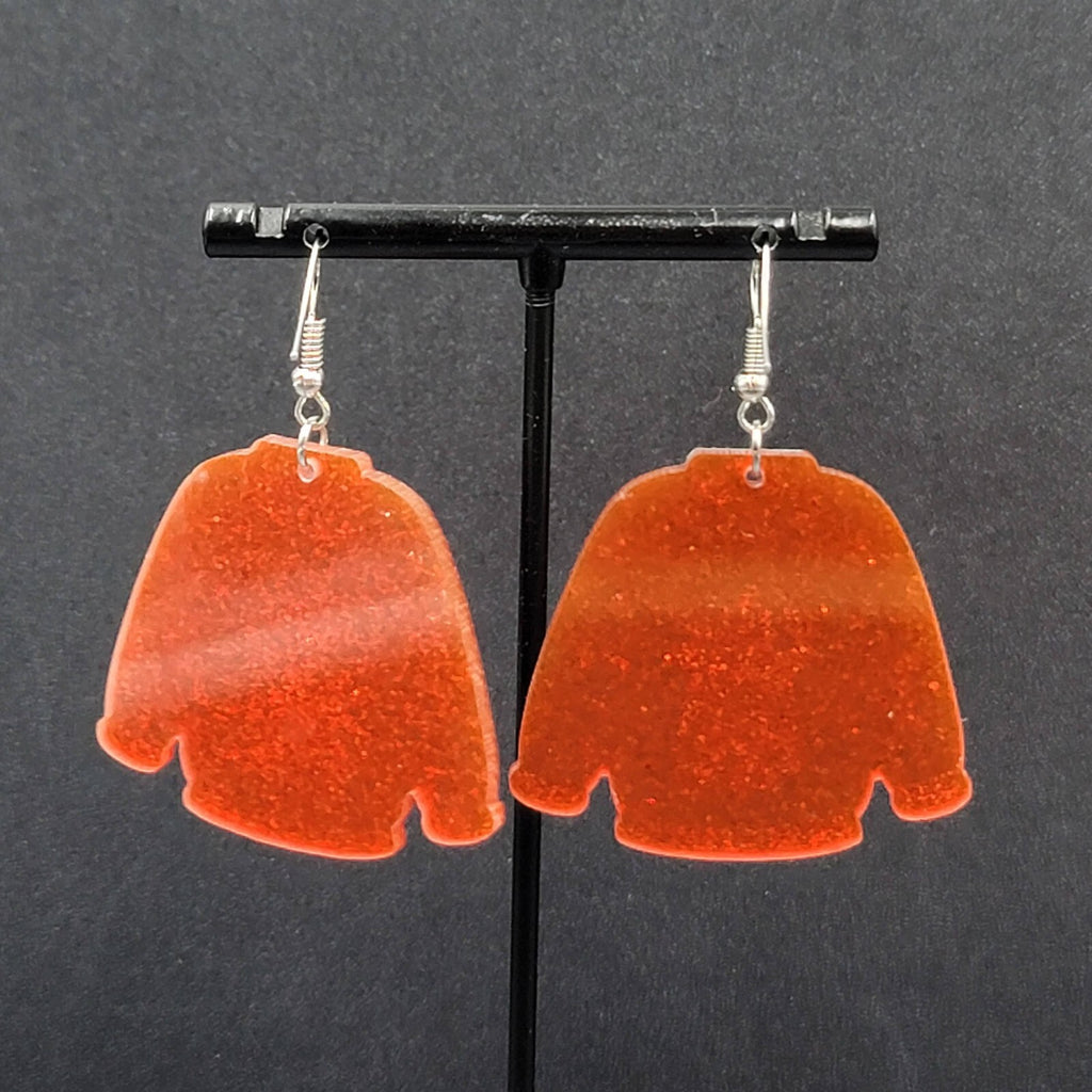 New Pierced Earrings Ugly Christmas Sweater Reindeer Dangle 1.5"
