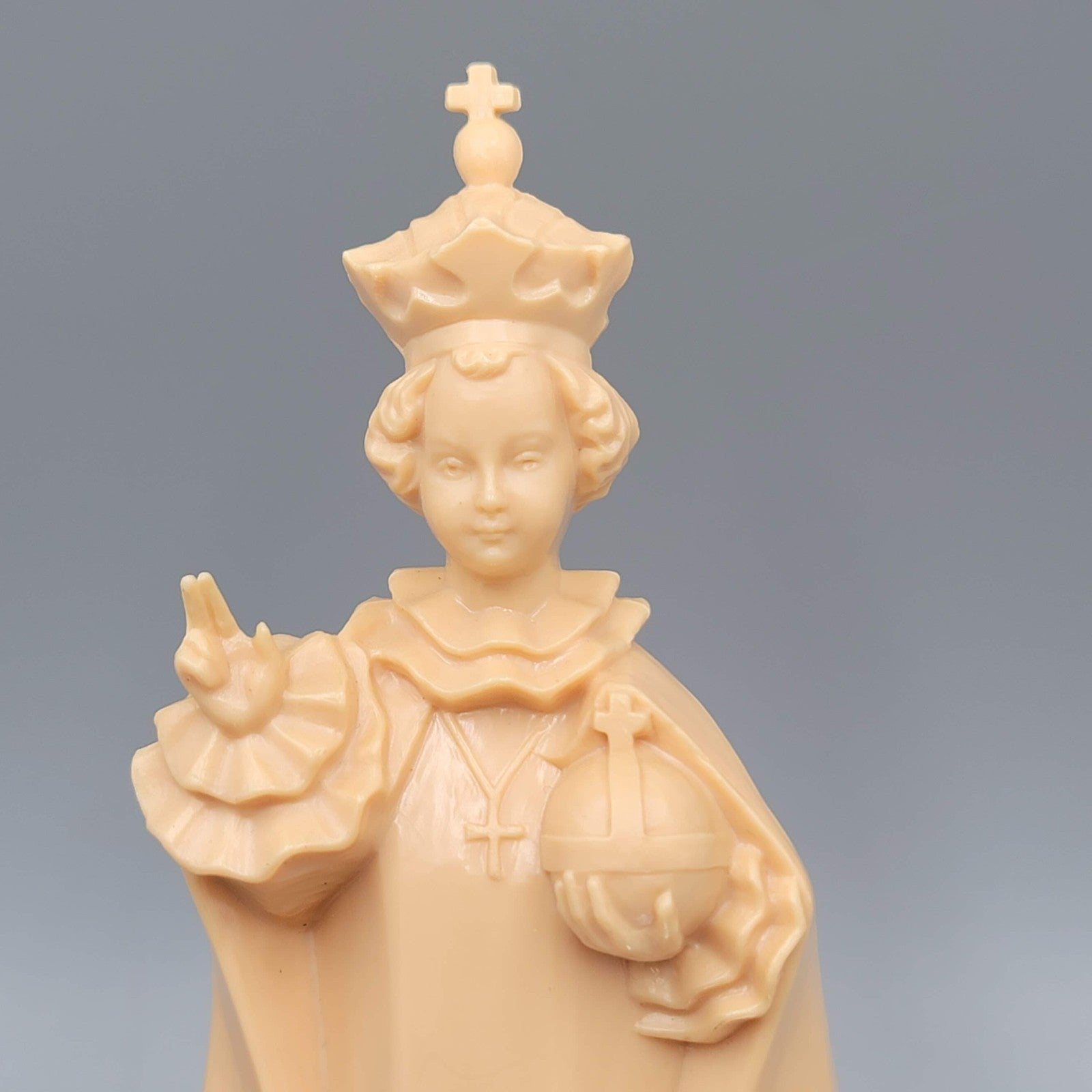 Vintage Plastic Statue  of the Infant of Prague Jesus Catholic  6 in