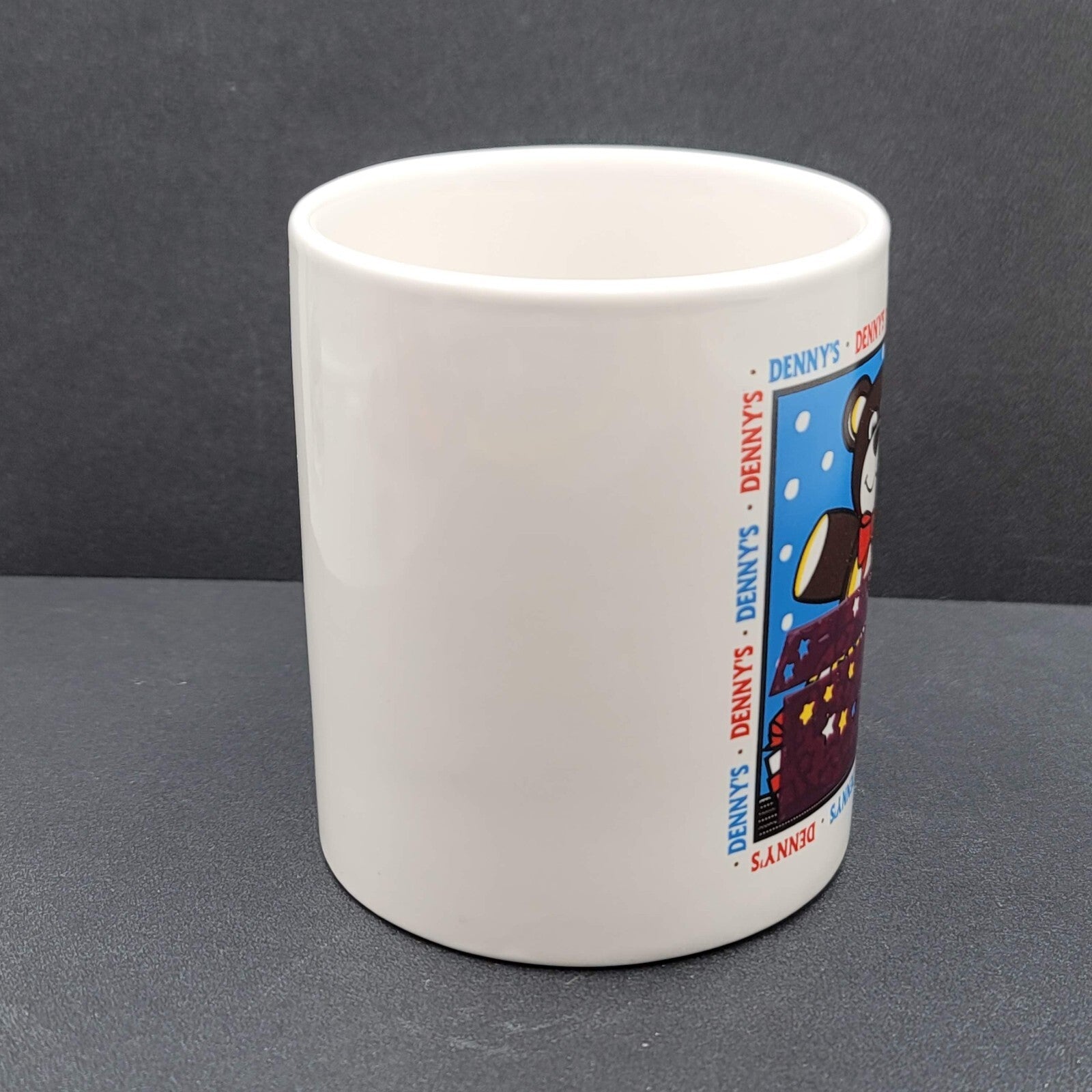 Vintage Dennys Diner Coffee Mug Cup Teddy Bear With Love
