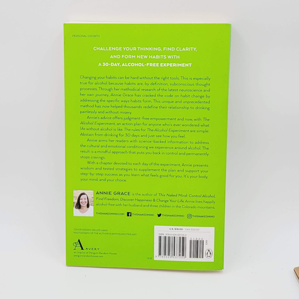 The Alcohol Experiment: A 30-day, Alcohol-Free Challenge Paperback Annie Grace